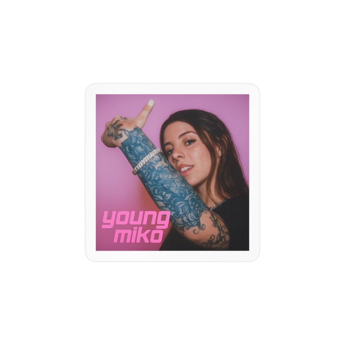 Vintage Young Miko Sticker | Retro Vinyl Decal - alternate angle 1, merchandise