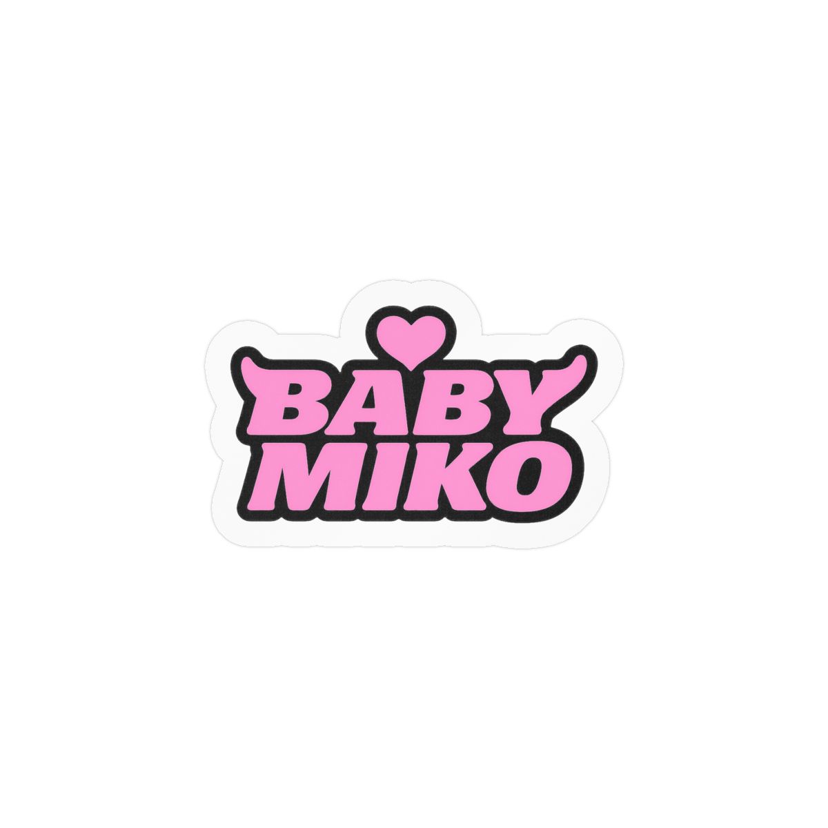 Kawaii Baby Miko Sticker | Adorable Chibi Vinyl Decal - alternate angle 2, merchandise