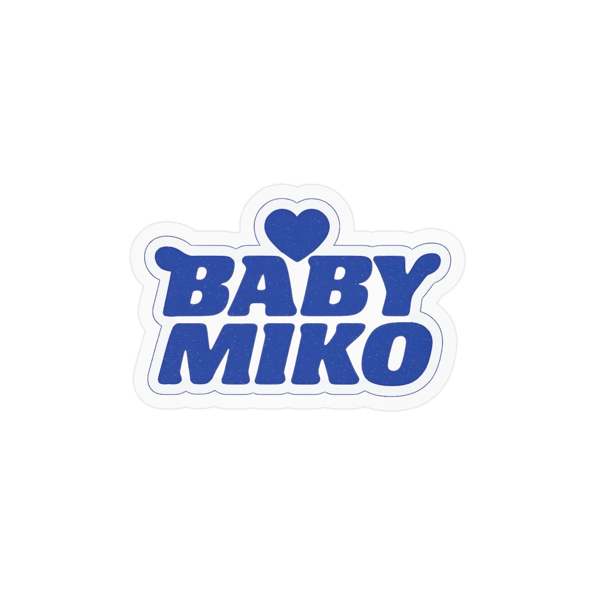 Baby Miko Blue Sticker | Adorable Whimsical Vinyl Decal - alternate angle 2, merchandise