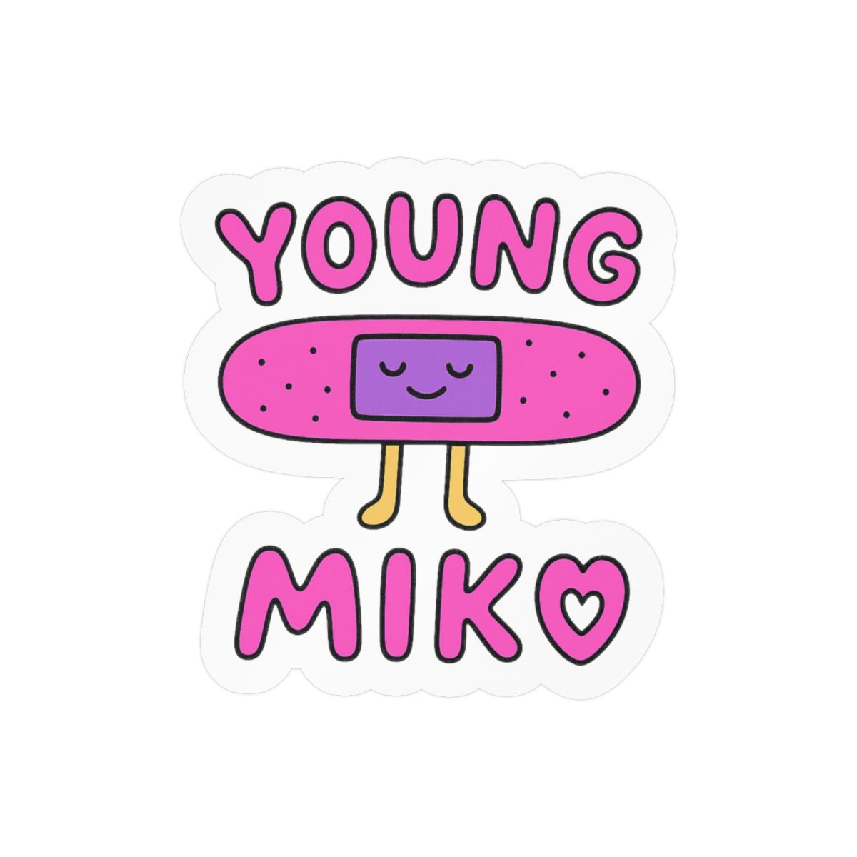 Young Miko Band-Aid Sticker | Bold Vinyl Decal - Official Stickers merchandise