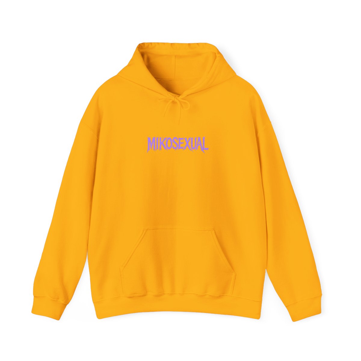 Mikosexual Purple White Graphic Hoodie - alternate angle 4, merchandise