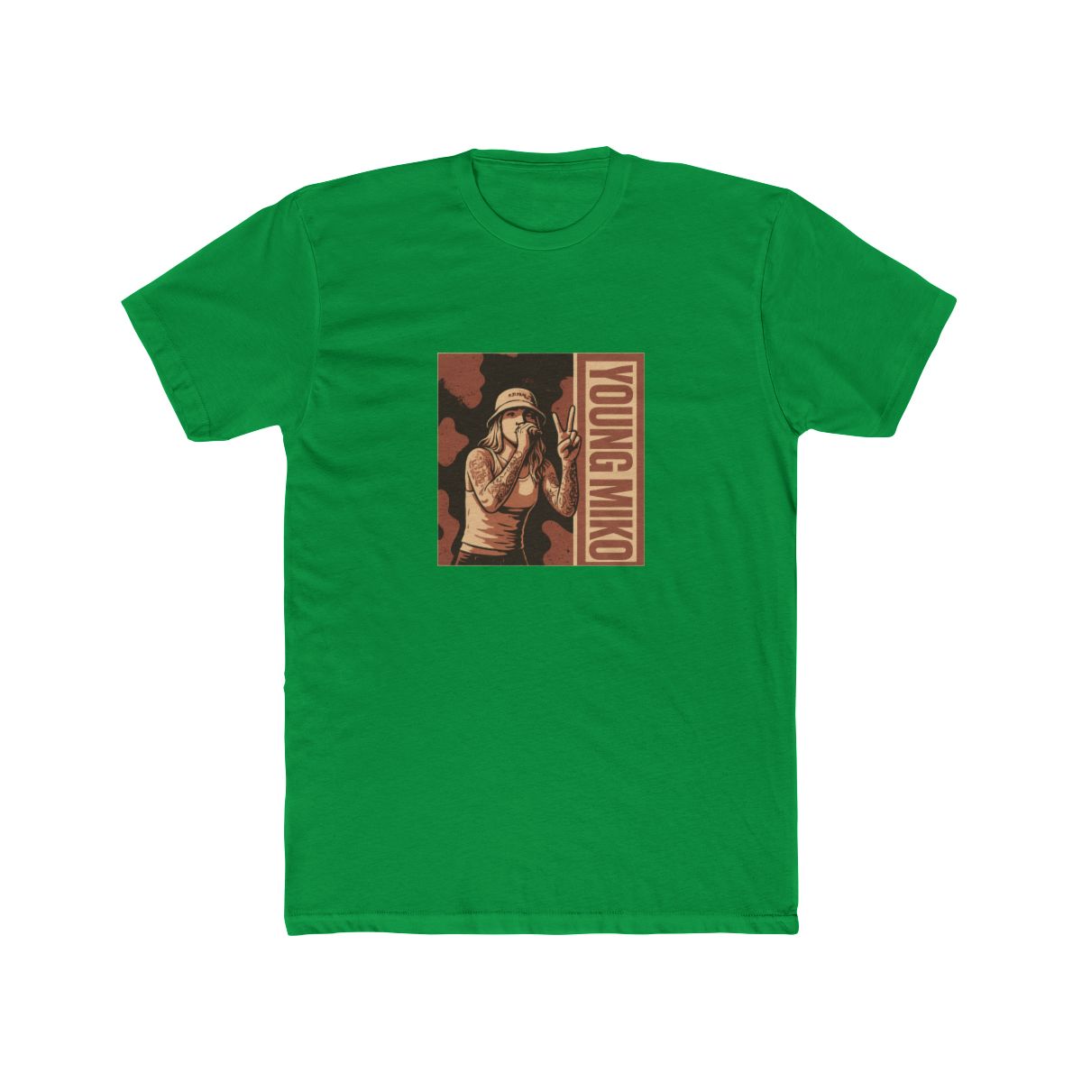 young miko // Brown Vintage T Shirt - alternate angle 2, merchandise