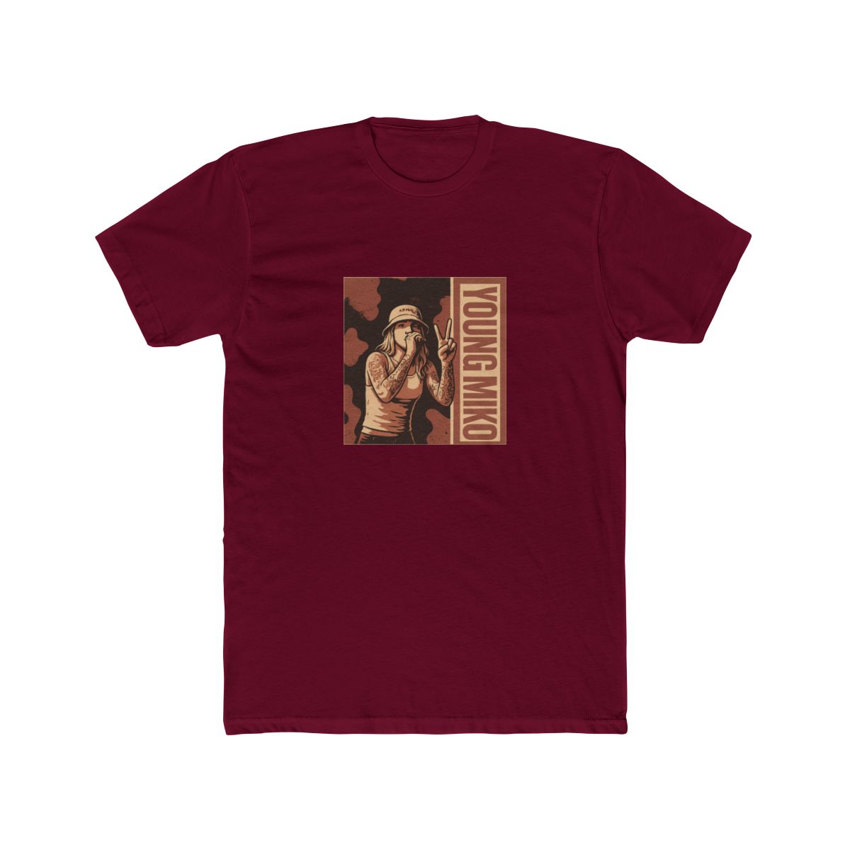 young miko // Brown Vintage T Shirt - alternate angle 3, merchandise