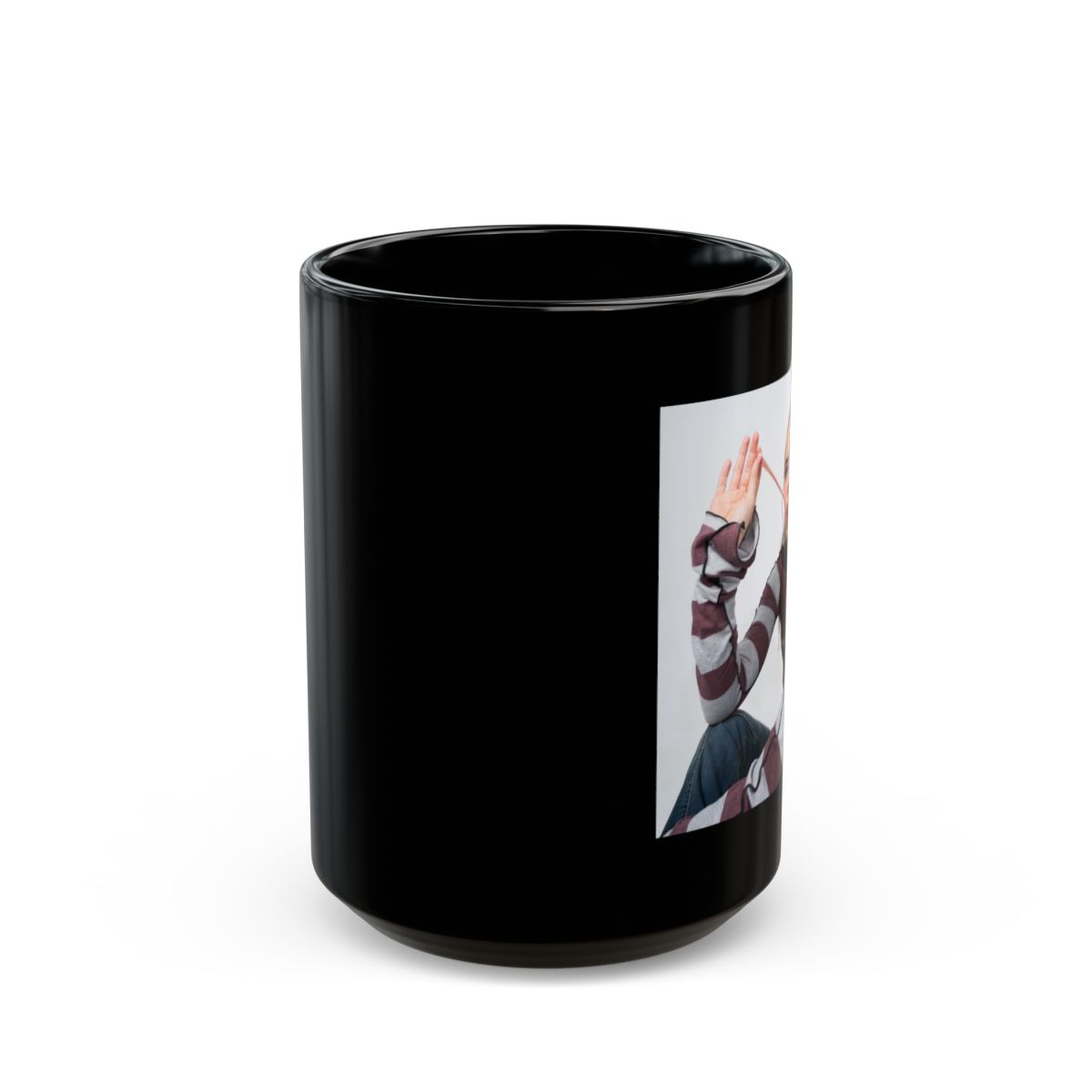 Young Miko Black Mug - alternate angle 2, merchandise