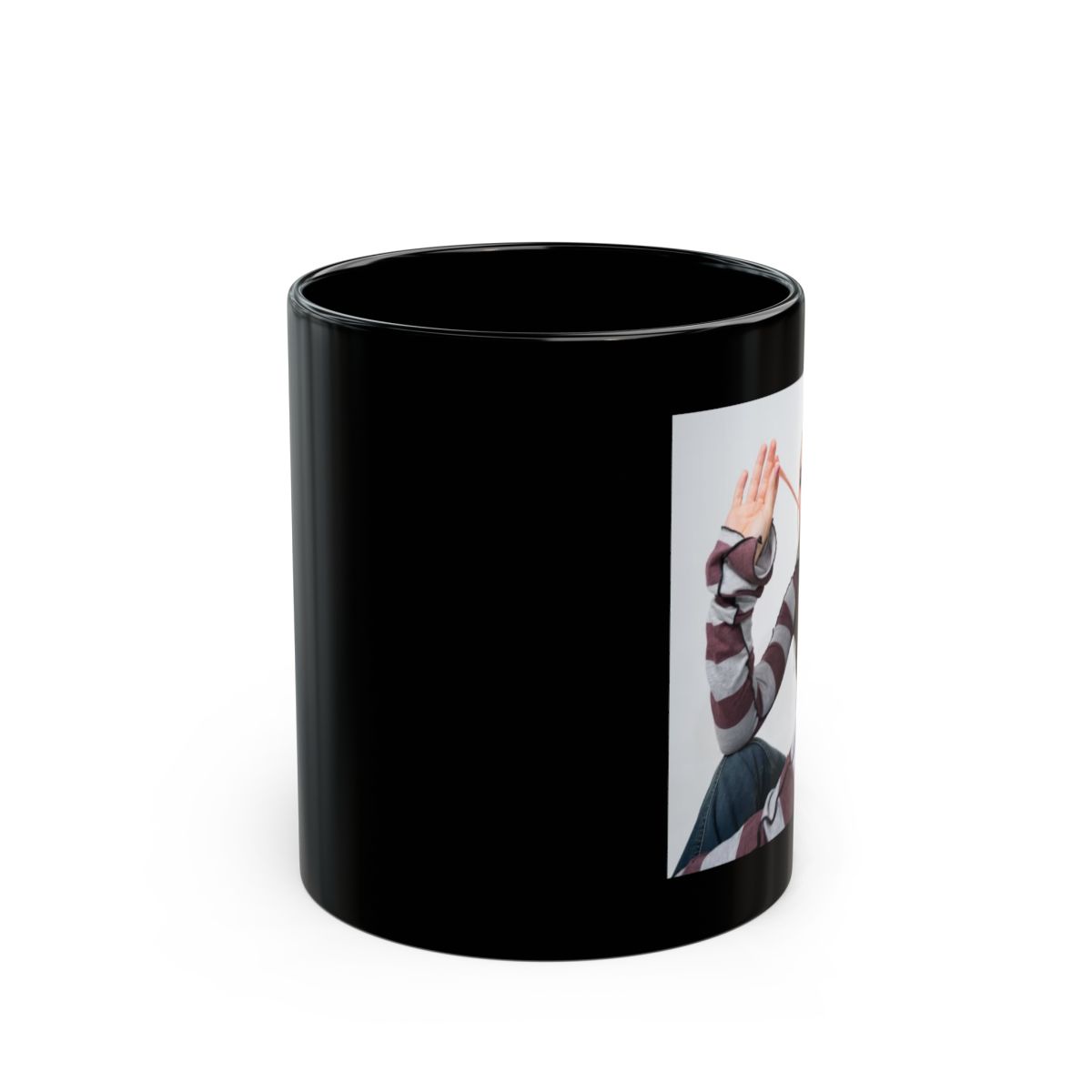 Young Miko Black Mug - alternate angle 1, merchandise