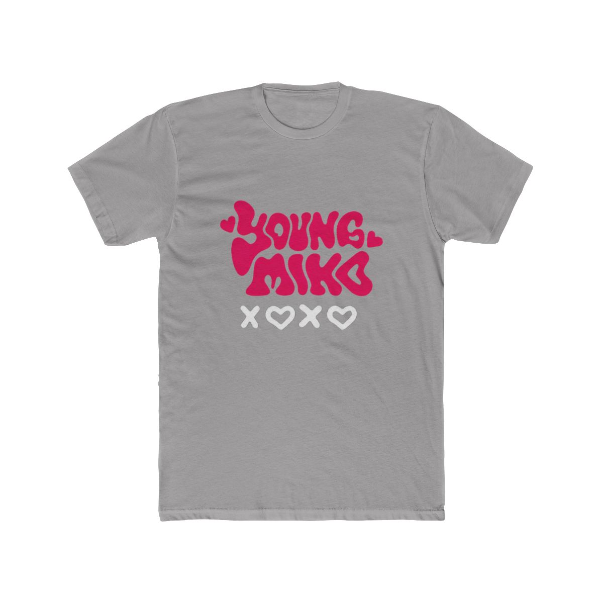 Young Mike Bold Pink Hearts Playful T Shirt - Youthful Casual Vibe - alternate angle 3, merchandise