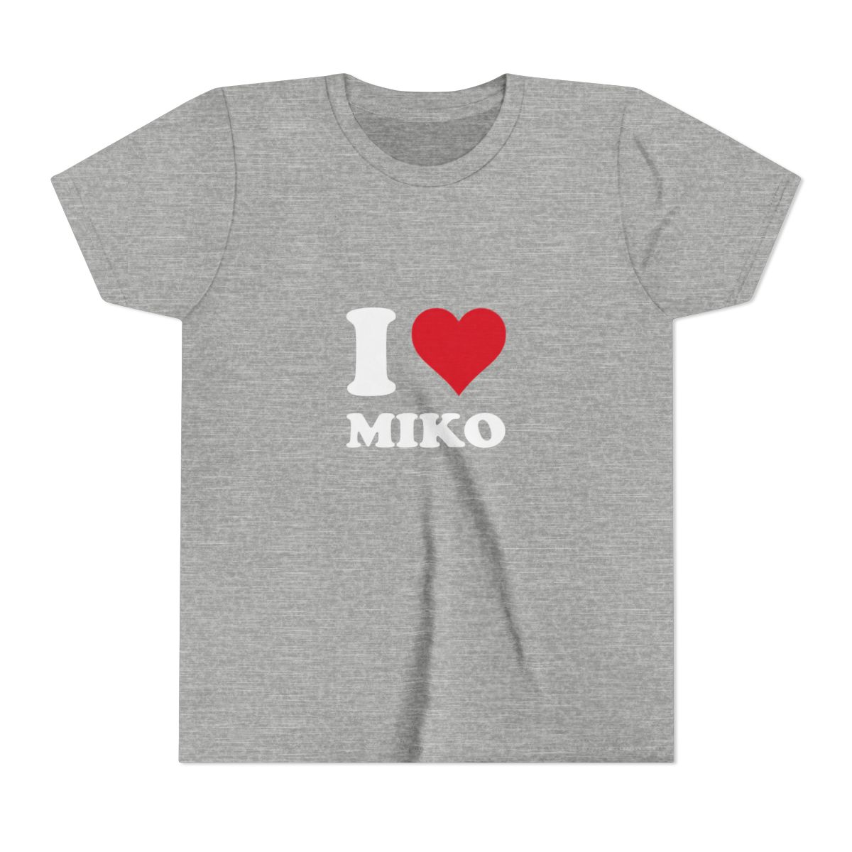 I Heart Miko Love Stories Graphic Kids T Shirt - Bold Pet Fan Gift - alternate angle 3, merchandise
