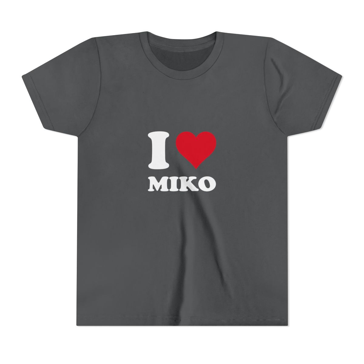 I Heart Miko Love Stories Graphic Kids T Shirt - Bold Pet Fan Gift - alternate angle 5, merchandise