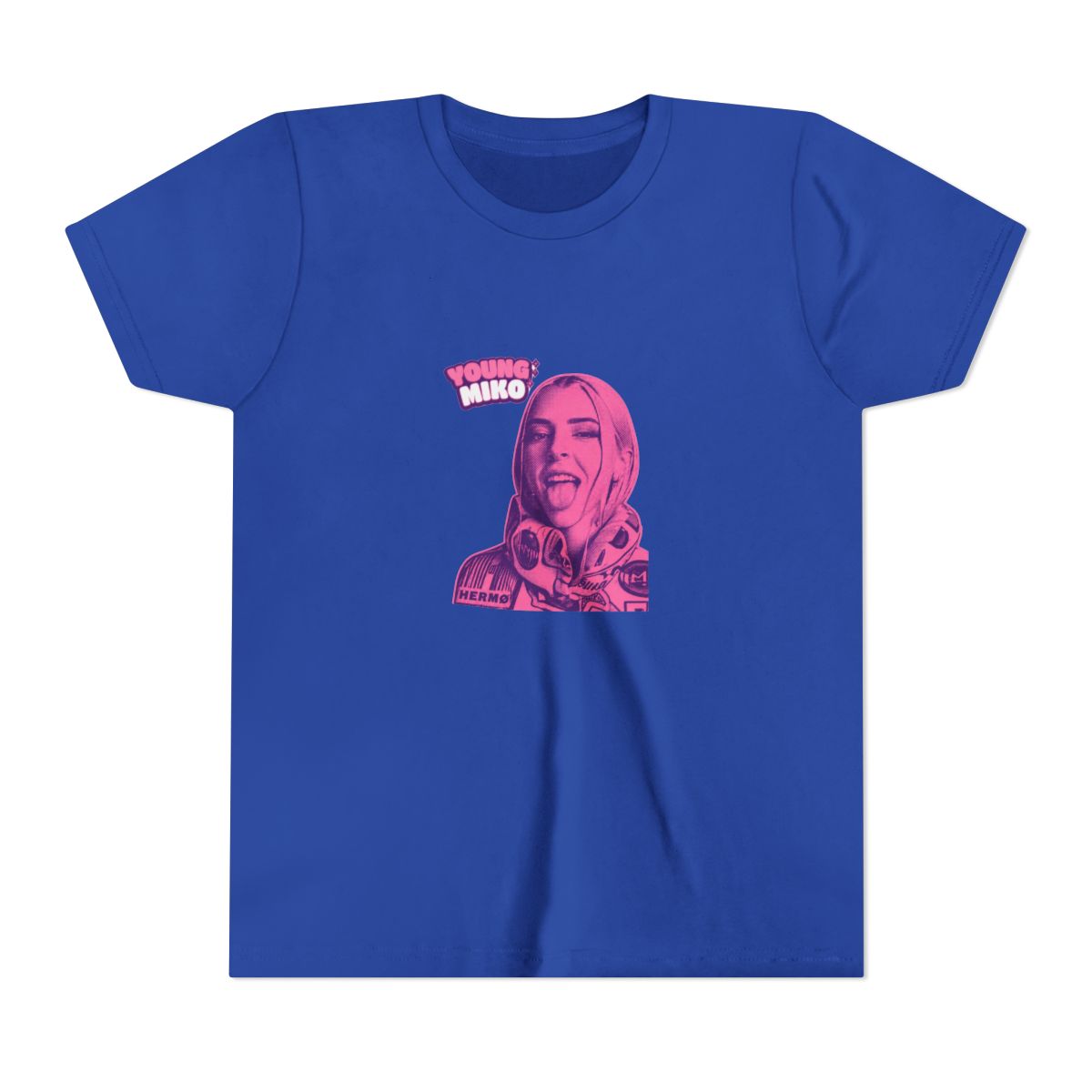 Kawaii Baby Miko Pink Shrine Maiden Kids T Shirt - Adorable Anime Fan Gift - alternate angle 4, merchandise