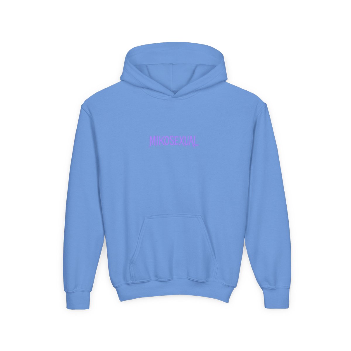 Mikosexual Purple White Graphic Kids Hoodie - alternate angle 5, merchandise