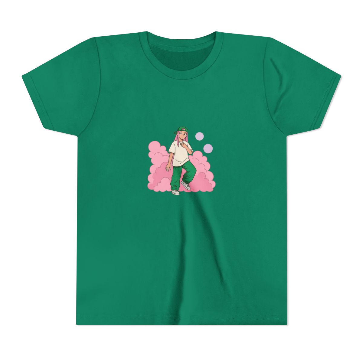 Young Miko Bold Oversized Text Reggaeton Kids T-Shirt - alternate angle 2, merchandise