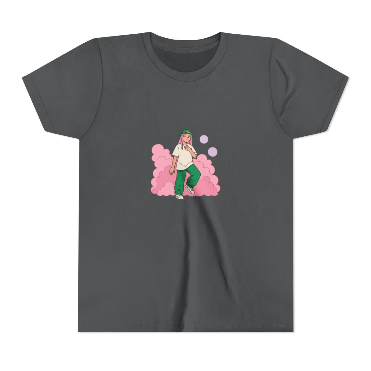 Young Miko Bold Oversized Text Reggaeton Kids T-Shirt - alternate angle 5, merchandise