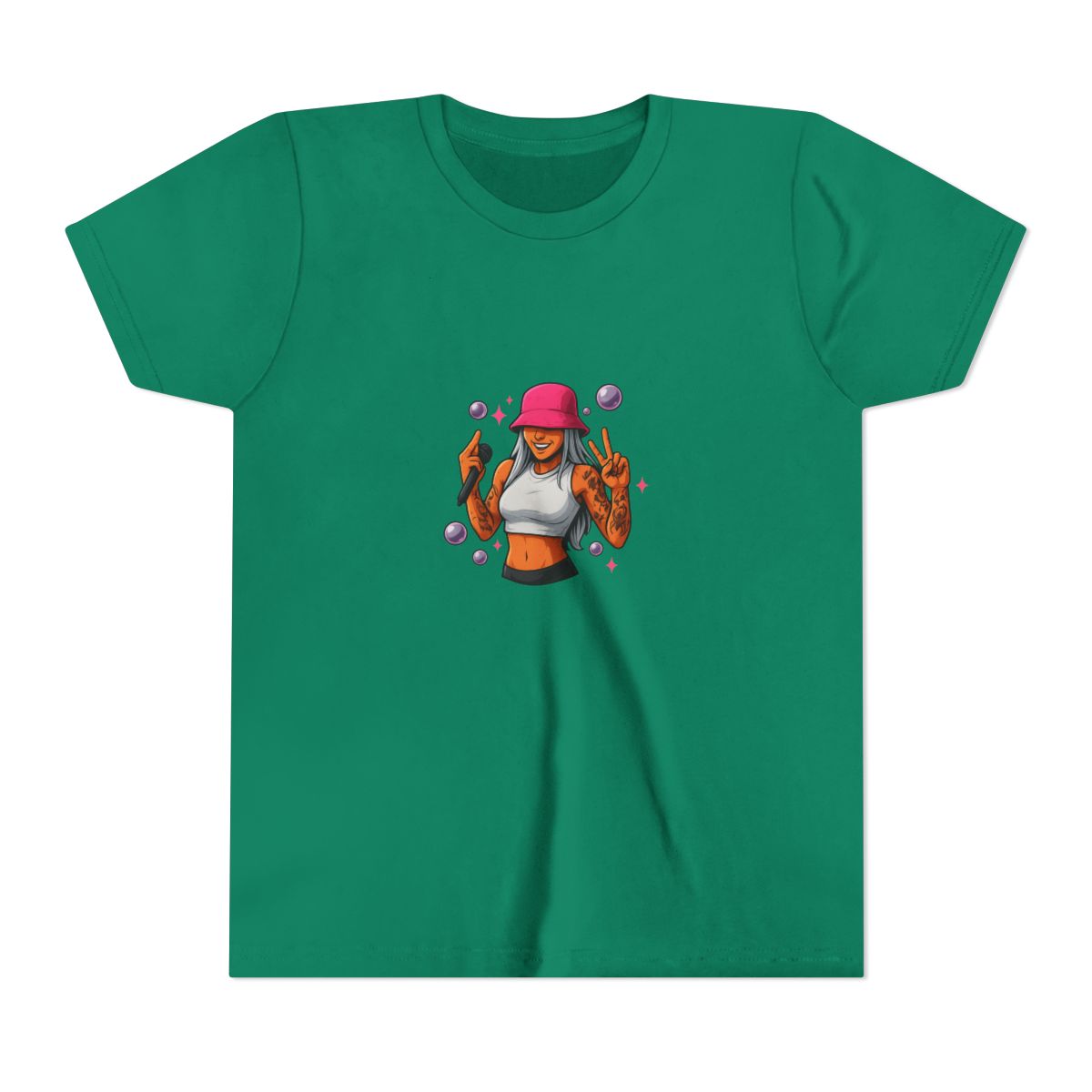 Young Miko Iconic Portrait Kids T Shirt - alternate angle 4, merchandise