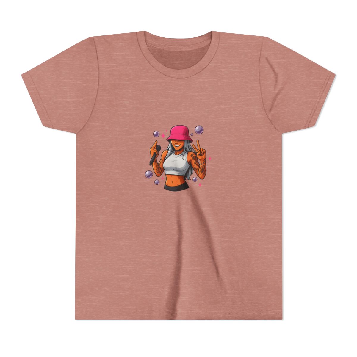 Young Miko Iconic Portrait Kids T Shirt - alternate angle 2, merchandise