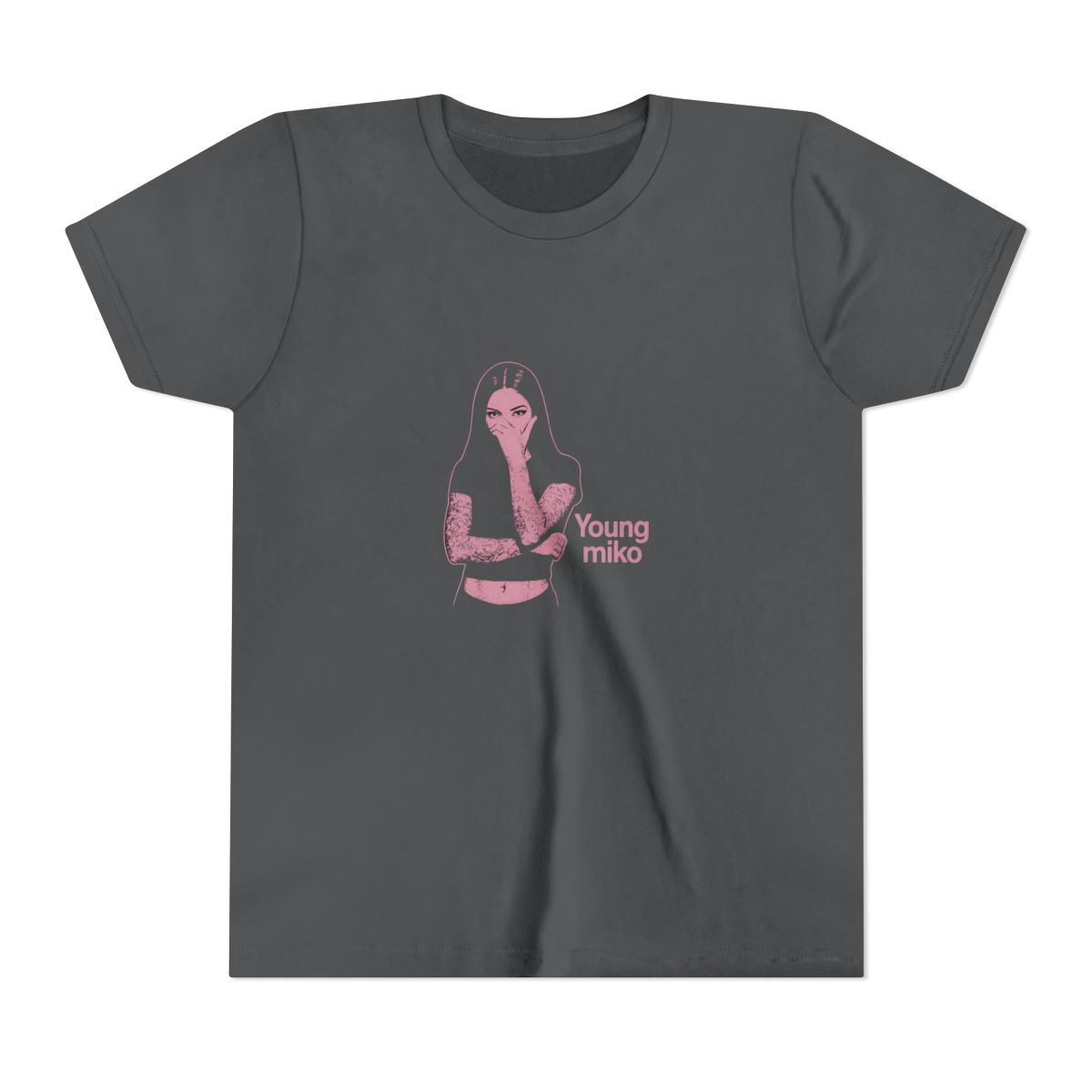 Young Miko Rapper Bold Graphic Kids T-Shirt - alternate angle 5, merchandise