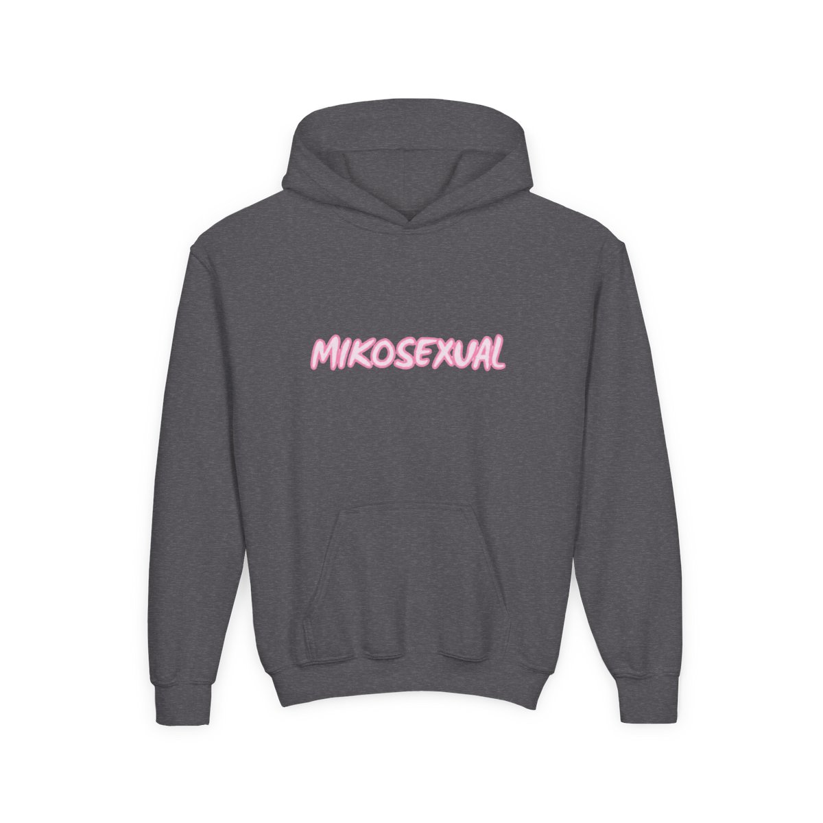 Young Miko Sweater, Baby Miko, Mikosexual, Trap Kitty Merch, Heavy Blend™ Hooded (Kids) - alternate angle 3, merchandise